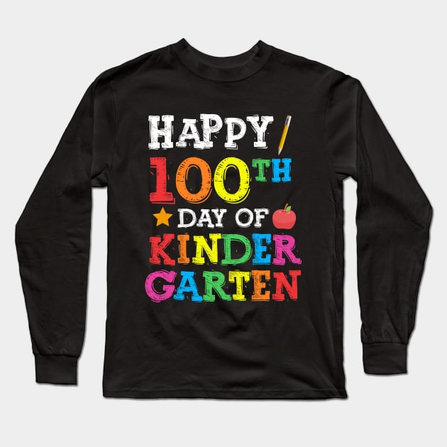 Happy 100 th day of kindergarten Long Sleeve T-Shirt by rohanbhuyan